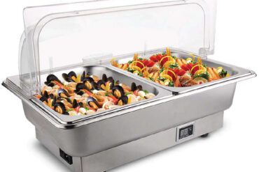 Marmiit Roll-top Chafer GN1/1 Roostevaba teras Plastikust kate 9 liitrit | Adexa ECD09A2