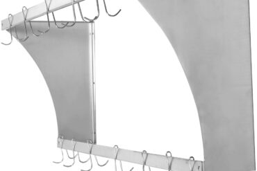 Seinariiul pottide hoidikuga 12 konksu Roostevaba teras 900x300x300mm | Adexa VMR0930