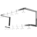 Seinariiul koos potikonksudega 12 konksu Roostevaba teras 900x300x300mm | Adexa VMR0930U