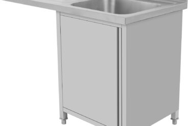 Valamu äravoolualuse ja kapiuksega 1200x600x910mm Üksik kauss paremal 400x400x250mm | Adexa DSB12602DR