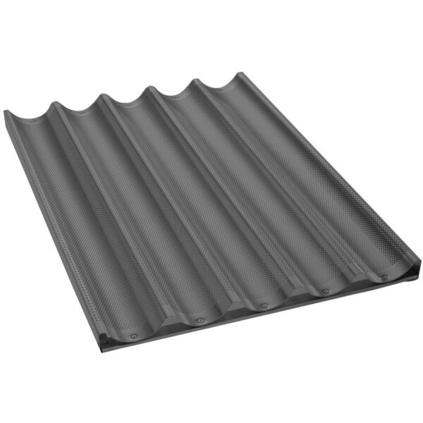 Ahju baguette / Prantsuse leiva küpsetusplaat alumiiniumist, mittetilkiv 600x400x80mm | Adexa FBR6040N