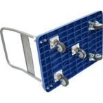 Suure sinise kokkupandav platvormkäru 900x585x840mm | Adexa HZMTC400 - Image 2