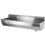 seinale kinnitatav kausipesu valamu 1500x380x320mm Roostevaba teras 1 kauss | Adexa YDWPS15038