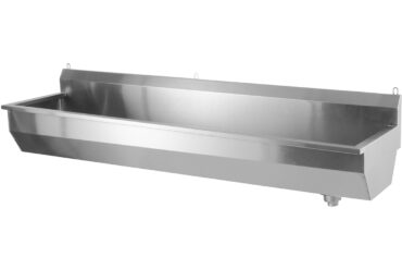 Seinale kinnitatav potipesu valamu 1800x380x320mm roostevabast terasest 1 kauss | Adexa YDWPS18038