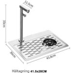Klaasitäite Kraan koos Klaasipesuri Valamukinnitusega Roostevaba teras | Adexa 8P07 - Image 3