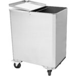 Roostevabast terasest koostisosade konteinerkäru 120 liitrit | Adexa AEK46