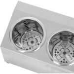 Kaubanduslik söögiriistade korvihoidja 3 auku roostevaba teras | Adexa KFA03B - Image 3