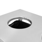 Professionaalne jäätmelaud kaks jäätmeauku Roostevaba teras 1000x600x900mm | Adexa SC10060 - Image 2