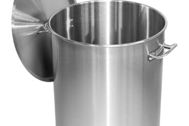 Professionaalne prügikast roostevabast terasest kaanega 75 liitrit | Adexa SDB75