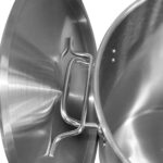 Professionaalne prügikast roostevabast terasest kaane ja ratastega 75 liitrit | Adexa SDC75 - Image 5