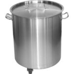 Professionaalne prügikast roostevabast terasest kaane ja ratastega 75 liitrit | Adexa SDC75 - Image 6