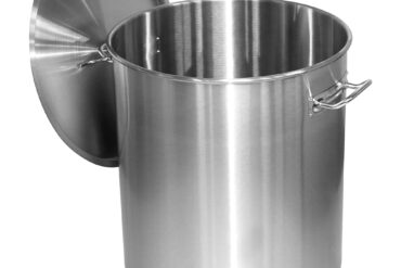 Professionaalne prügikast roostevabast terasest kaane ja ratastega 75 liitrit | Adexa SDC75