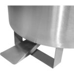 Professionaalne prügikast roostevaba kaanega & ratastega & pedaaliga 95 liitrit | Adexa SDCP95 - Image 6