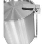 Professionaalne prügikast roostevaba kaanega & ratastega & pedaaliga 95 liitrit | Adexa SDCP95 - Image 4