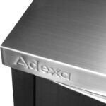 Seinakapik klaasist kiikustega roostevaba teras 600x400x800mm | Adexa SWCGDHH60402 - Image 5