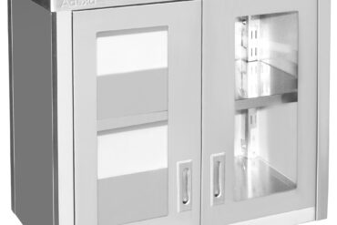 Seinakapp klaasuksega roostevaba teras 800x400x650mm | Adexa SWCGD80402