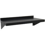 Kaubanduslik seinariiul musta pulbervärvitud terasest 700x300x190mm | Adexa WSPC30070