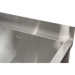 Madala Kaubanduslik Poti Pesuvalamu Roostevaba teras 1-kausiga Tagapaneel 600x600x660mm Ruudukujulised jalad | Adexa SMSJY6060 - Image 2