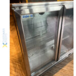 Baarikülmik 2 hingedel ust 220 liitrit roostevaba teras | Adexa SSBC02PP - Image 3