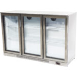 Baarikülmik 3 hingedega ust 312 liitrit Roostevaba teras | Adexa SSBC03PP