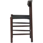 Pöögipuidust tool Tume pähklipuu värvi musta punutud köiega iste | | Adexa GS60575DWB - Image 6