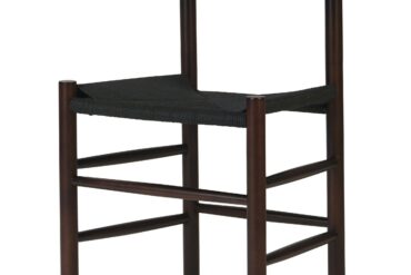 Pöögipuidust tool Tume pähklipuu värvi musta punutud köiega iste | | Adexa GS60575DWB