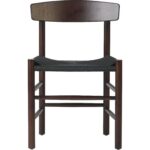 Pöögipuidust tool Tume pähklipuu värvi musta punutud köiega iste | | Adexa GS60575DWB - Image 4