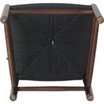 Pöögipuidust tool Tume pähklipuu värvi musta punutud köiega iste | | Adexa GS60575DWB - Image 3