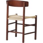 Pöögipuust tool Kreeka pähkli värvi heleda punutud nöörist istmega | | Adexa GS60575LWBE - Image 7