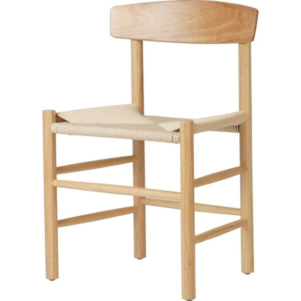 Pöögipuidust tool, naturaalne värv, heleda punutud köiega iste | Adexa GS60575NBE