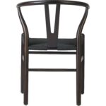 Tume pähklivärvi pöögipuidust tool musta punutud nöörist istmega | | Adexa GSW0029DWB - Image 2