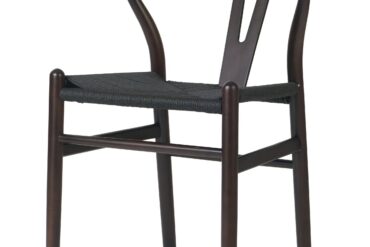 Tume pähklivärvi pöögipuidust tool musta punutud nöörist istmega | | Adexa GSW0029DWB