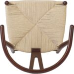 Pöögipuidust Tool Pähkel hele värv heleda põimitud köie istmega | | Adexa GSW0029LWBE - Image 4