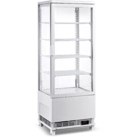 98-liitrine tööpinnale paigaldatav vitriinkülmik, 4 riiulit, valge, 1 tasane uks | Adexa CL98W