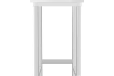 Kommertslik töölaud Roostevaba teras Pole alumist riiulit Ülemine serv 300x700x965mm | Adexa DW3070