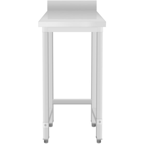 Kommertslik töölaud Roostevaba teras Pole alumist riiulit Ülemine serv 300x700x965mm | Adexa DW3070