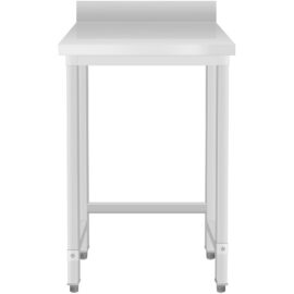 Kaubanduslik töölaud Roostevaba teras Alumine riiul puudub Tagaserv 450x600x965mm | Adexa DW4560