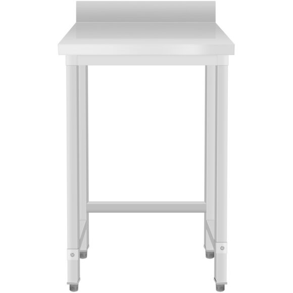 Kaubanduslik töötasapind Roostevaba teras Alumise riiulita Tagaserv 450x700x965mm | Adexa DW4570