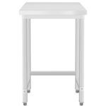 Äripindadele mõeldud töölaud Roostevaba teras Ilma alumise riiulita 450x600x965mm | Adexa DW4560WO