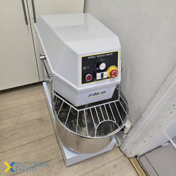Professionaalne spiraaltaigna mikser 30 liitrit Kinnitatud pea Kinnitatud kauss 2 kiirust 230V/1 faas | Adexa SH30 - Image 6