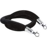 Must sametross hõbedaste otstega 1,5 m | Adexa VR01BS