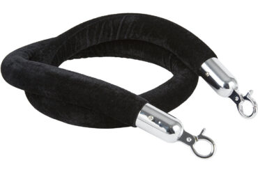 Must sametross hõbedaste otstega 1,5 m | Adexa VR01BS