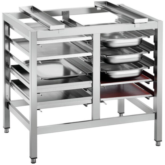 Kaubanduslik ahjude alus 5 tasapinnaga kahekordse GN kandikuriiuliga 980x700x745mm | Adexa WHDR5T