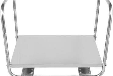 Kaubanduslik kahekäepidemega platvormkäru roostevaba teras 600x500x750mm | Adexa WHDT6050