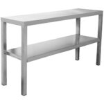 Äriköögi etteandelaud 2 tasandit, roostevaba teras 800x335x700mm | Adexa WHES803470