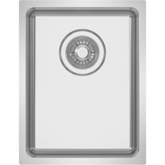 Premium ühekohaline kraanikauss 340x440x200mm pealt paigaldatav roostevaba teras | Adexa SB203040 - Image 2