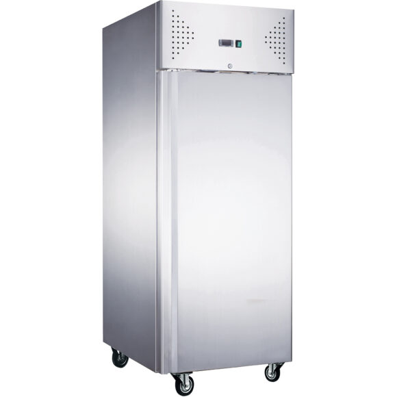 852-liitrine Pagari Külmik Roostevaba Terasest Püstine Kapp Üheukseline 800x600mm Ventileeritud Jahutus | Adexa F6080