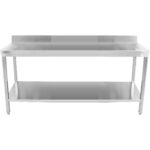 Premium Commercial Work table Roostevaba teras Alumine riiul Ülespööratus 2000x700x900/1000mm | Adexa DWT20070