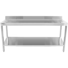 Premium Commercial Work table Roostevaba teras Alumine riiul Ülespööratus 2000x700x900/1000mm | Adexa DWT20070