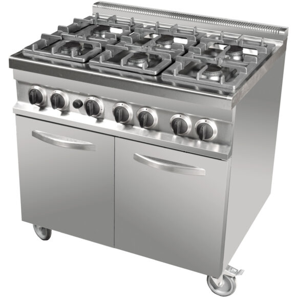 Professionaalne gaasipliit 36 põletit 24kW GN2/1 gaasiahjus 8kW | Adexa Hotmax 700 GR763